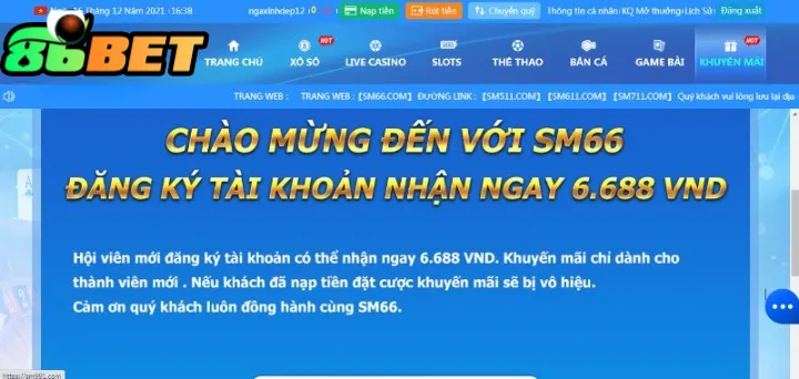 Khuyến mãi 86Bet nạp tiền trong lần đầu tiên siêu hấp dẫn